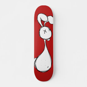 Sketched Bunny Skateboard