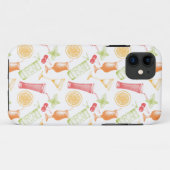 Sketched Cocktail Pattern Case-Mate iPhone Case (Achterkant (horizontaal))