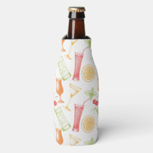Sketched Cocktail Pattern Flesjeskoeler