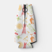 Sketched Cocktail Pattern Flesjeskoeler (Achterkant)