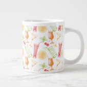 Sketched Cocktail Pattern Grote Koffiekop (Rechts)