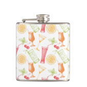 Sketched Cocktail Pattern Heupfles (Voorkant)