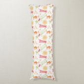 Sketched Cocktail Pattern Lichaamskussen (Voorkant Verticaal)