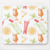 Sketched Cocktail Pattern Muismat (Voorkant)