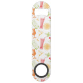 Sketched Cocktail Pattern Speed Flessenopener (Voorkant)