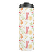 Sketched Cocktail Pattern Thermosbeker (Voorkant)
