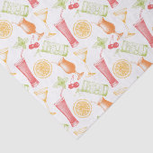 Sketched Cocktail Pattern Tissuepapier (Detail)