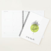 Sketched Dahlia Botanical Simple Elegant Planner (Display)