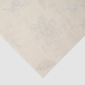 Sketched Dogwood Branches Parchment Tissuepapier (Detail)