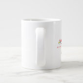 Sketched Doodle Mug with Flowers - Customizable Grote Koffiekop (Achterkant)