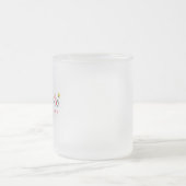 Sketched Doodle Mug with Flowers - Customizable Matglas Koffiemok (Center)