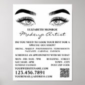 Sketched Eyes, Makeup Artist Adverteren Poster (Voorkant)