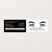 Sketched Eyes, Makeup Artist, Loyalty Card Visitekaartje (Buitenkant ongevouwen)