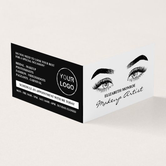Sketched Eyes, Makeup Artist, Loyalty Card Visitekaartje (Buitenkant)
