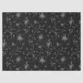 Sketched Floral contour Pattern Grey/Blk ID939 Tissuepapier (Voorkant)
