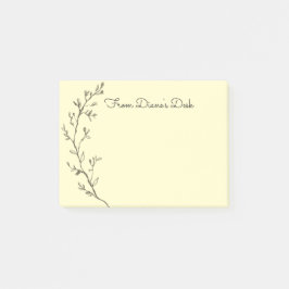 Sketched Floral Design Post-it® Notes