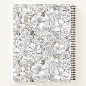 Sketched Floral Meadow Notitieboek (Achterkant)