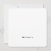 Sketched Greeting Card Black and White Kaart (Achterkant)