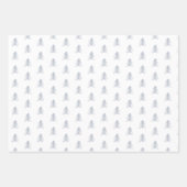 Sketched Pine Trees Coordinating Holiday Inpakpapier Vel (Voorkant 3)