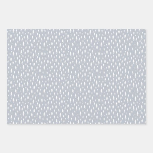 Sketched Pine Trees Coordinating Holiday Inpakpapier Vel (Voorkant)