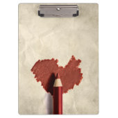 Sketched Scribble Heart Klembord (Voorkant)