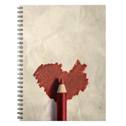 Sketched Scribble Heart Notitieboek (Voorkant)