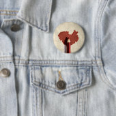 Sketched Scribble Heart Ronde Button 5,7 Cm (In situ)