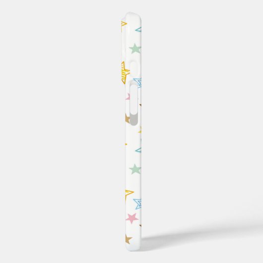Sketched Stars Pattern Case-Mate iPhone Case (Achterkant / Links)