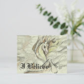 Sketched Unicorn-Briefkaart Briefkaart (Staand voorkant)