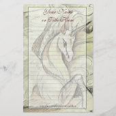 Sketched Unicorn Briefpapier (Voorkant)