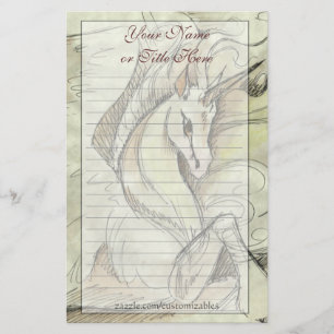 Sketched Unicorn Briefpapier
