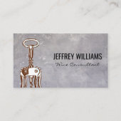 Sketched Wine Open Visitekaartje (Voorkant)