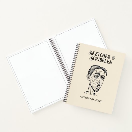 Sketches and Scribbles Notebook Notitieboek (Binnen)