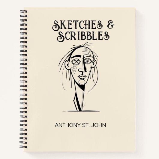 Sketches en Scribbles Notitieboek (Voorkant)