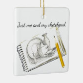 Sketching is Mijn Hobby Keramisch Ornament (Rechts)