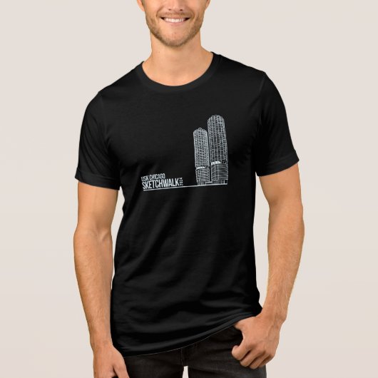 Sketchwalk Amsterdam 2024 Tri-Blend Shirt (Voorkant)