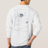 Sketchy Arketekcher T-shirt met lange mouwen - Lic (Achterkant)