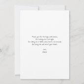 Sketchy Black en White Best Pap Ever Bedankkaart (Achterkant)