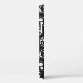 Sketchy Black Skull Naadloze Wallpaper Case-Mate iPhone Case (Achterkant / Rechts)