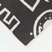 Sketchy Black Skull Naadloze Wallpaper Fleece Deken (Hoek)