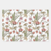 Sketchy Bloemen Alle Gelegenheid Cadeauverpakking Inpakpapier Vel (Voorkant 3)