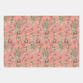 Sketchy Bloemen Alle Gelegenheid Cadeauverpakking Inpakpapier Vel (Voorkant 2)