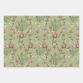 Sketchy Bloemen Alle Gelegenheid Cadeauverpakking Inpakpapier Vel (Voorkant)