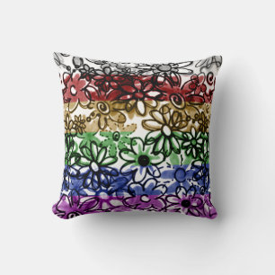 Sketchy Blooms Pillow Kussen