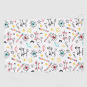 Sketchy Cats Golfhanddoek (Horizontaal)