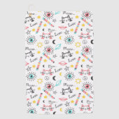 Sketchy Cats Golfhanddoek (Voorkant)