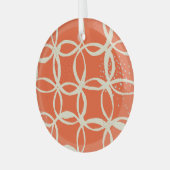 Sketchy Circles Trendy naadloos design Glas Ornament (Voorkant links)