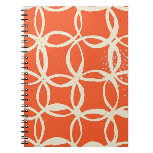 Sketchy Circles Trendy naadloos design Notitieboek (Voorkant)