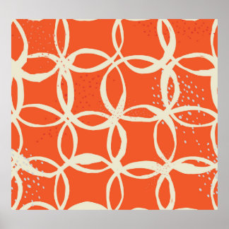 Sketchy Circles Trendy naadloos design Poster