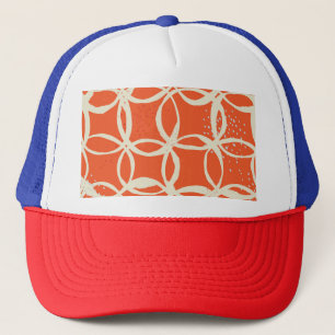 Sketchy Circles Trendy naadloos design Trucker Pet